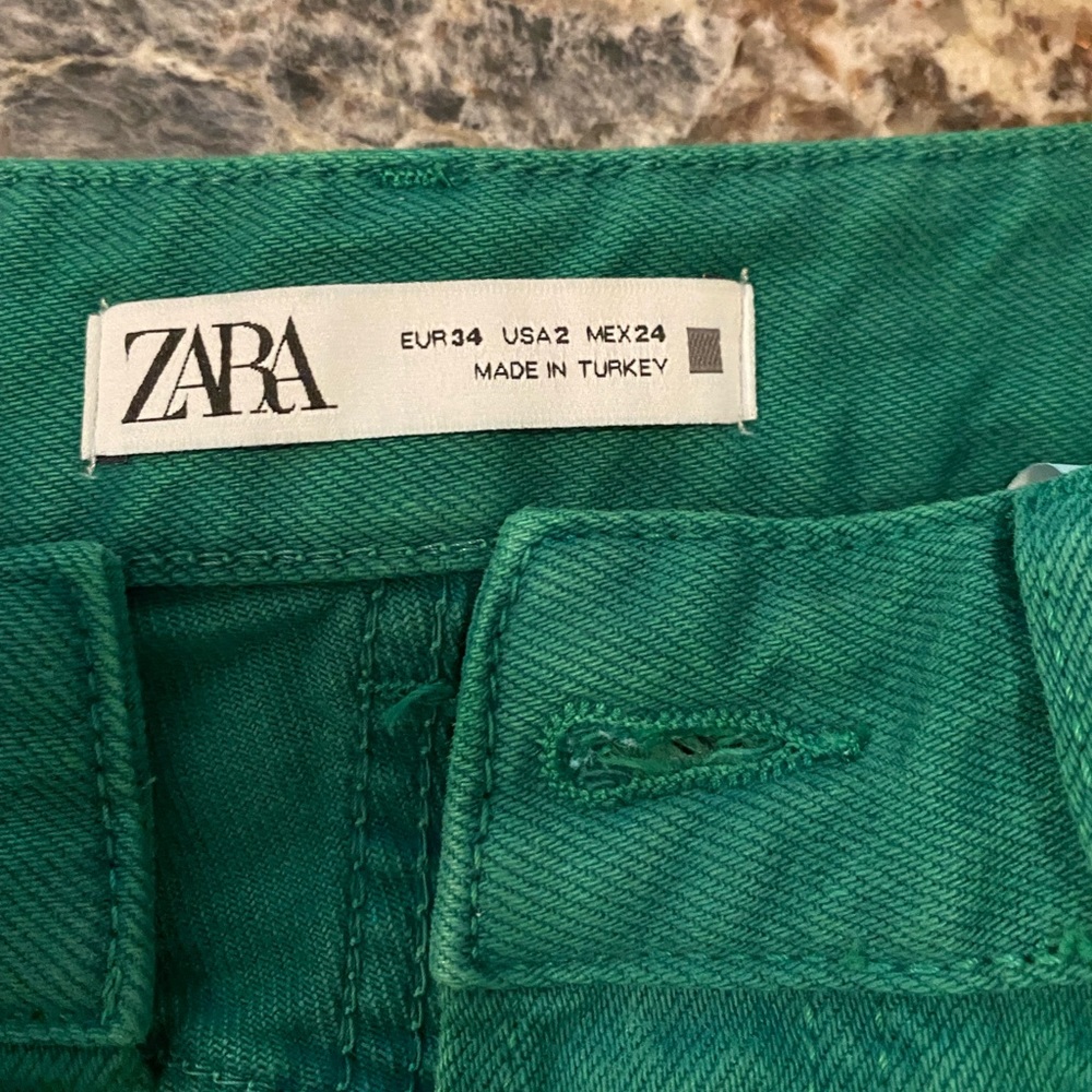 Brand new Green Zara Jeans